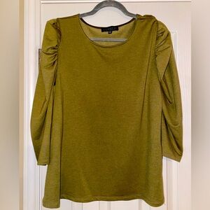 Eloquii French Terry Puff Sleeve Top - Size 18/20